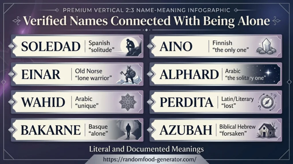Names That Mean Alone