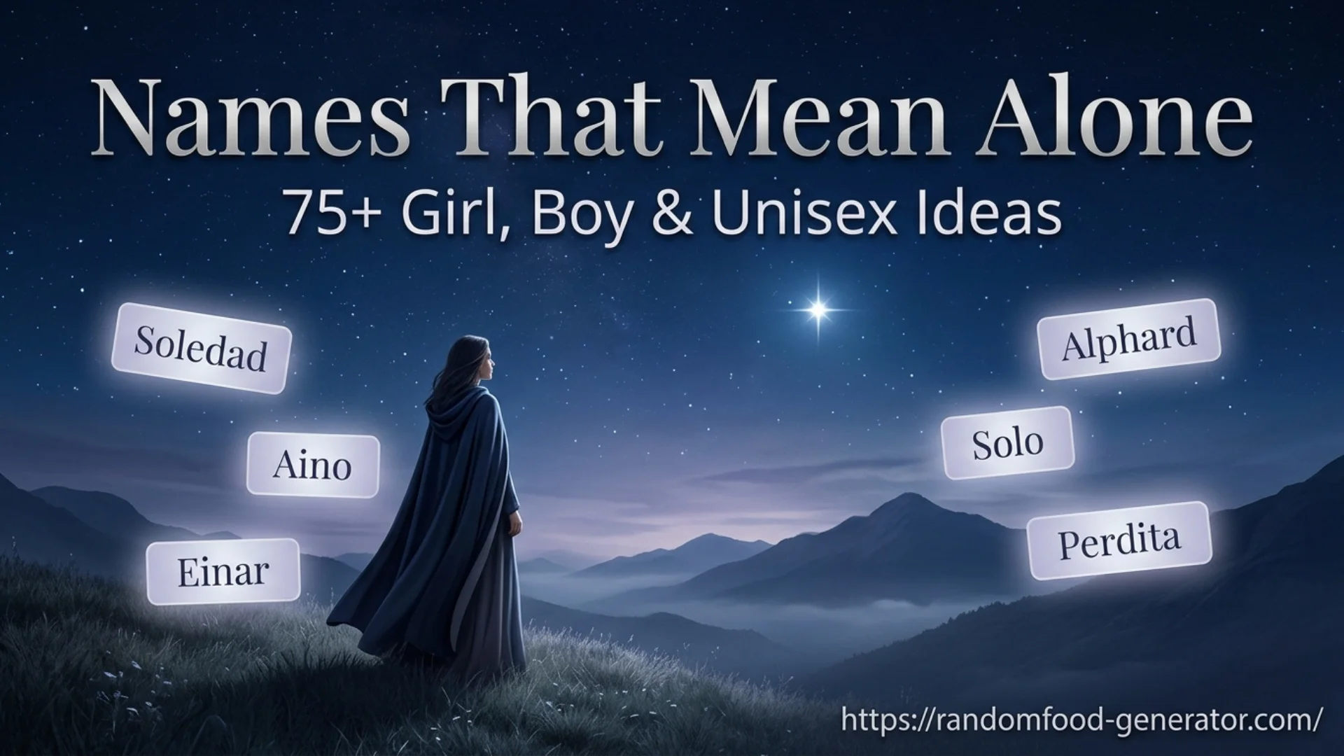 Names That Mean Alone