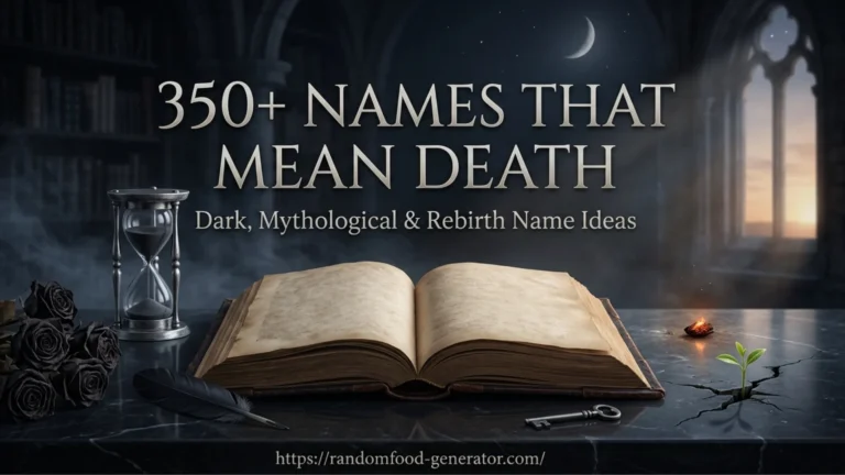 Names That Mean Death