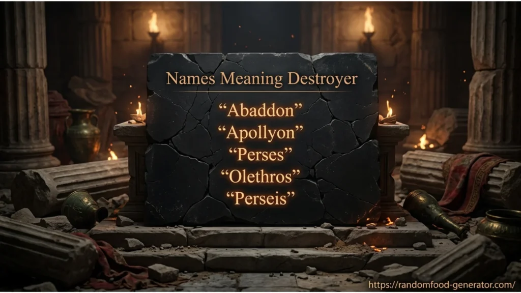 Names That Mean Destruction