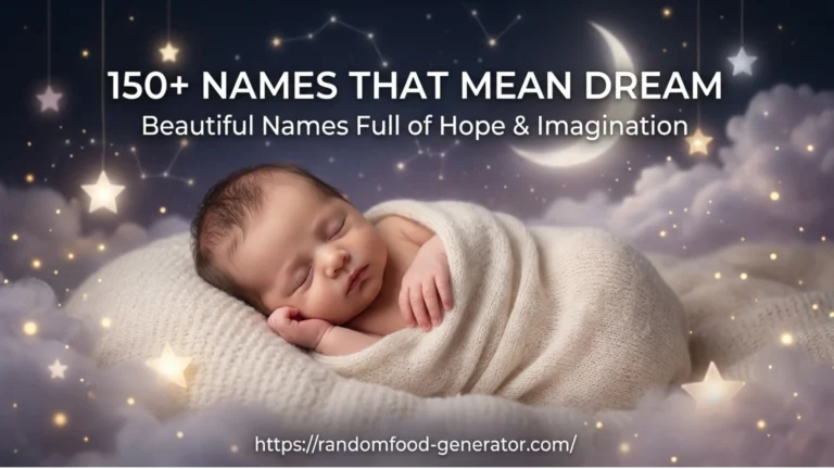 Names That Mean Dream