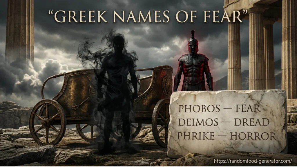 Names That Mean Fear