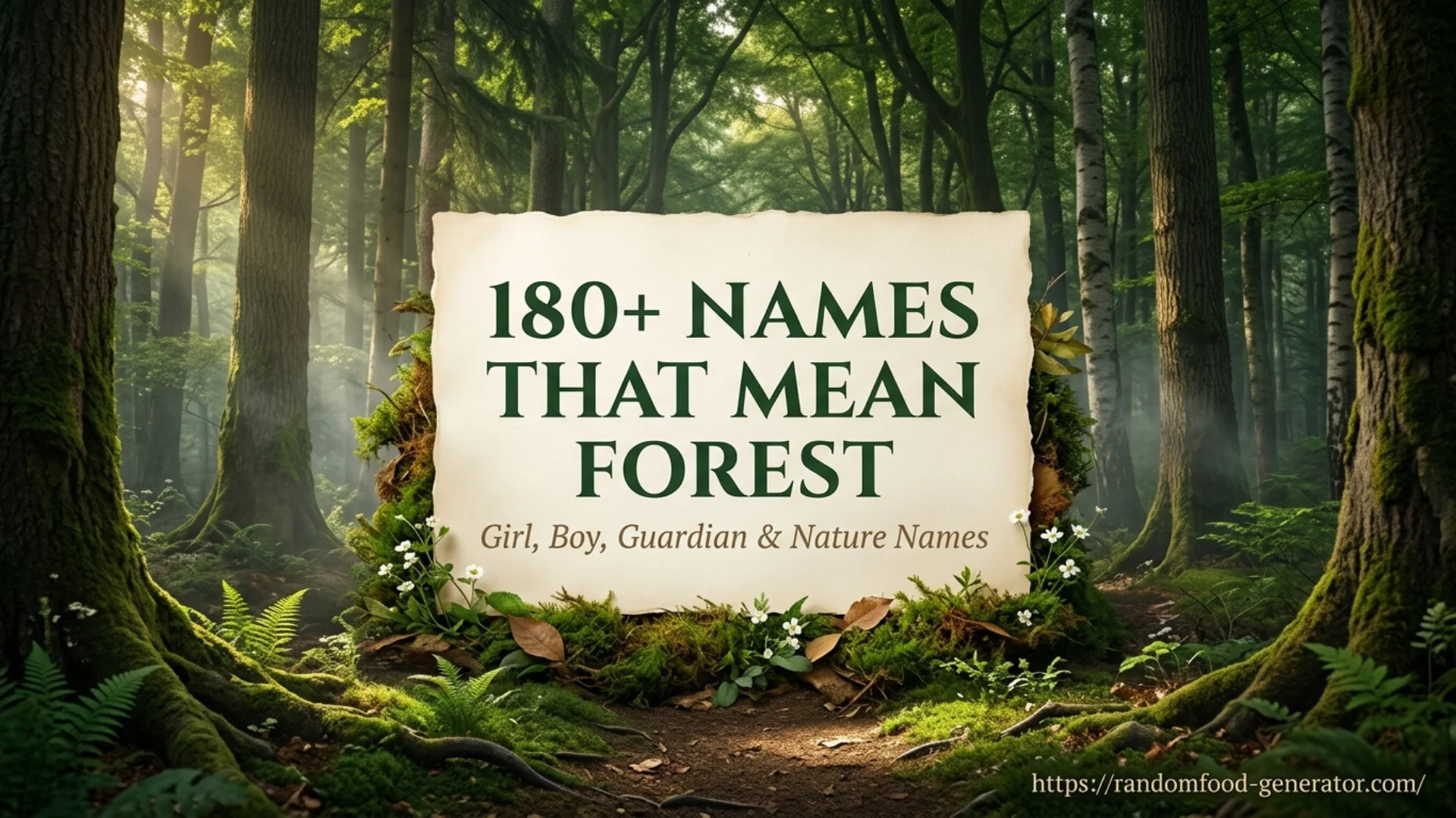 Names That Mean Forest