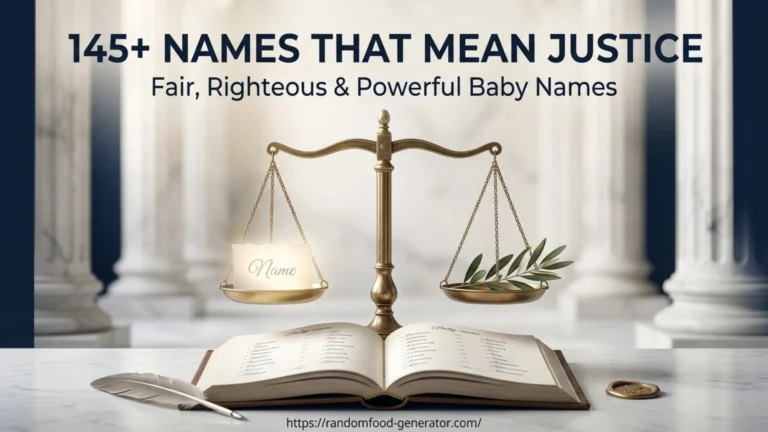 Names That Mean Justice