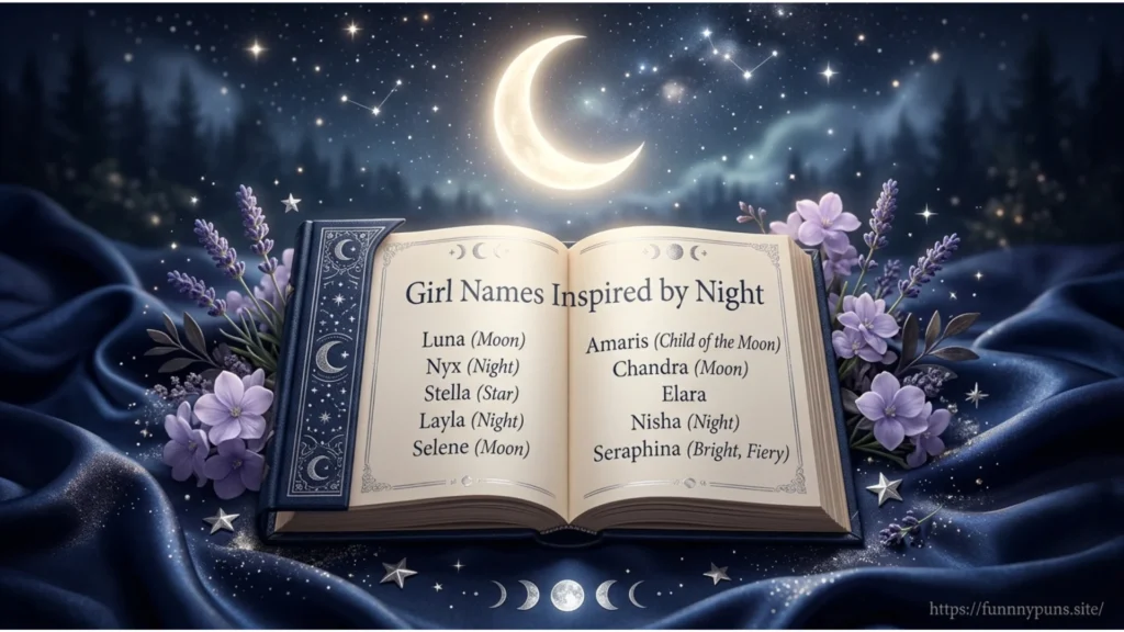 girls Names That Mean Night