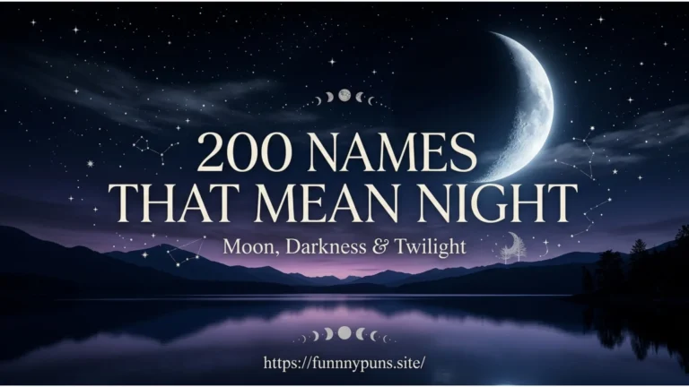 Names That Mean Night