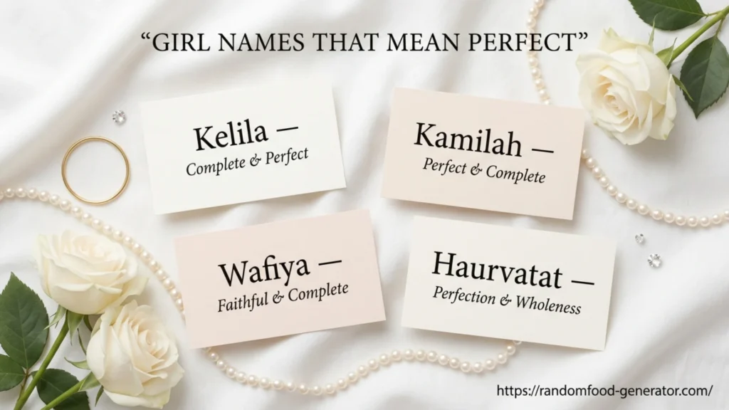 Names That Mean Perfect