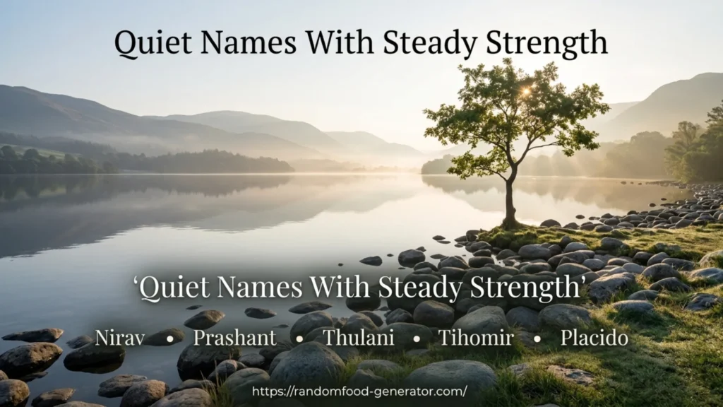 Names That Mean Quiet