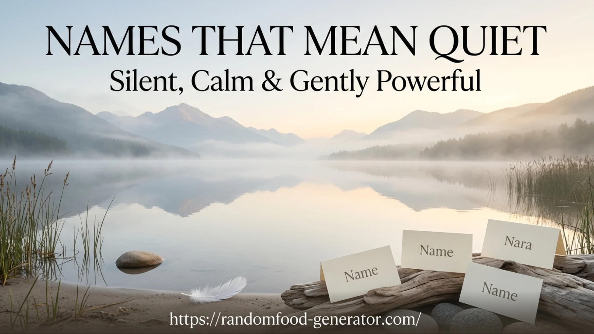 Names That Mean Quiet