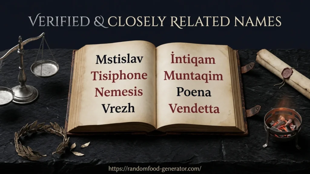 Names That Mean Revenge