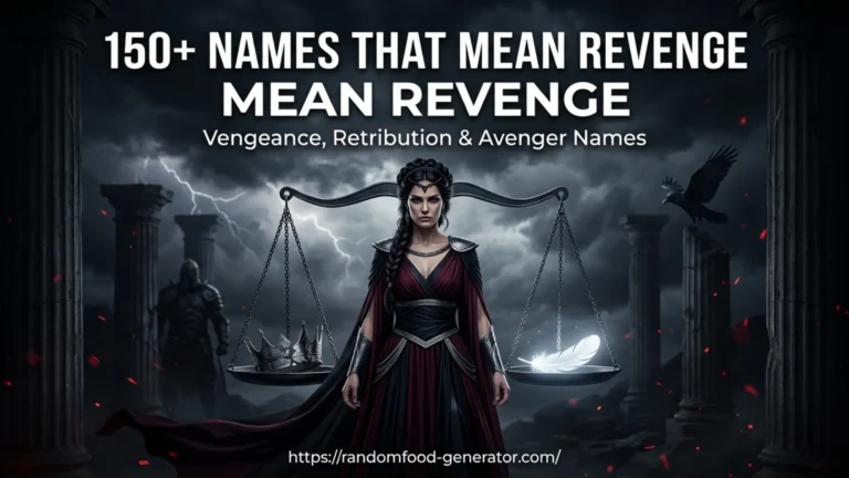 Names That Mean Revenge