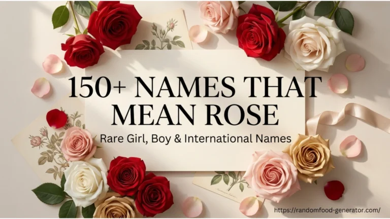 Names That Mean Rose