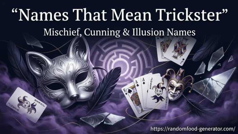 Names That Mean Trickster
