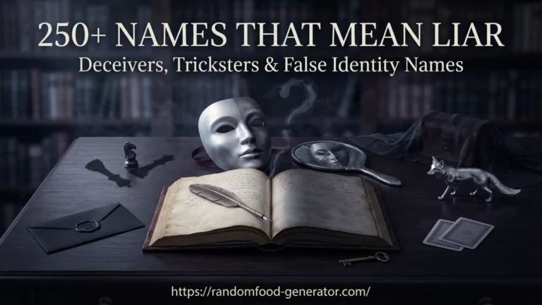 Names That Mean Liar