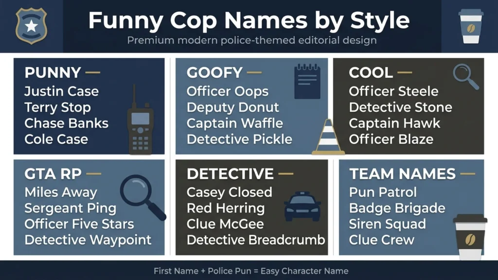 Funny Cop Names