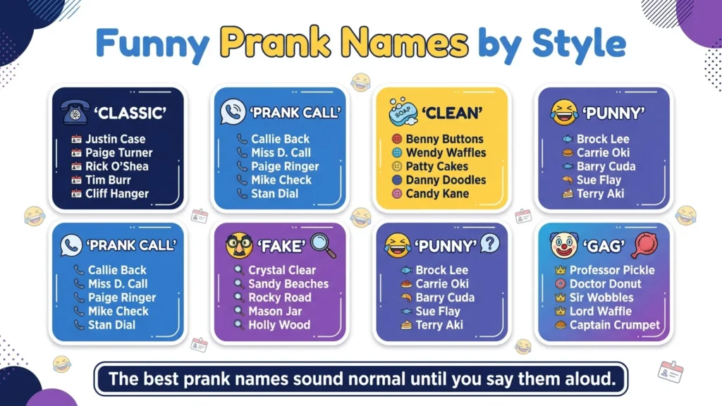 Funny Prank Names
