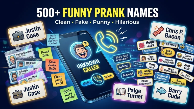 Funny Prank Names