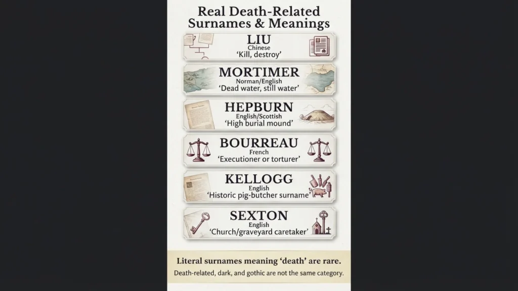 Last Names That Mean Death
