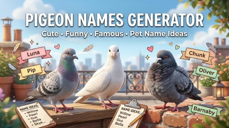 Pigeon Names Generator
